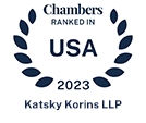 Top Ranked Chambers USA 2023 - Katsky Korins LLP